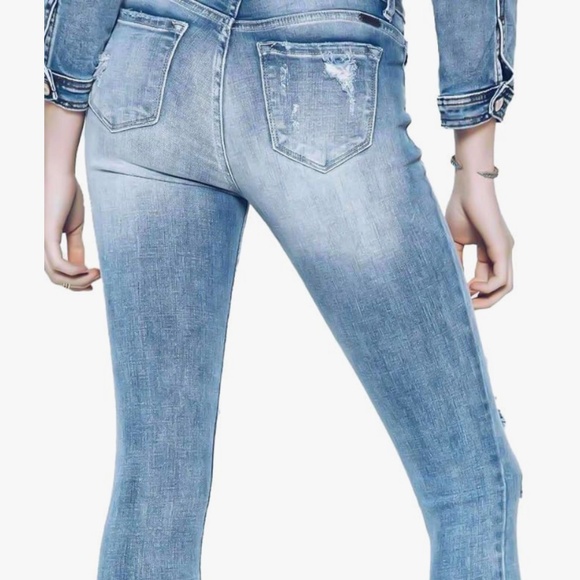 KanCan distressed cropped jeans - Picture 2 of 6